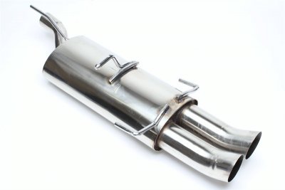 Rostfri Sportljuddämpare (2x76mm DTM) Opel Astra F (CC) (1992-1998) - TA-Technix