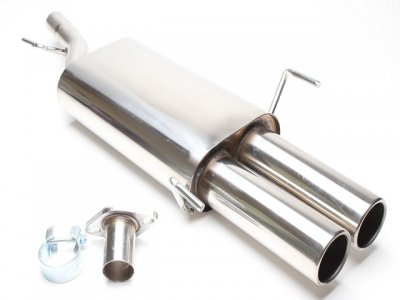 Rostfri Sportljuddämpare (2x76mm) Opel Astra G-CC (1998-2004) - TA-Technix