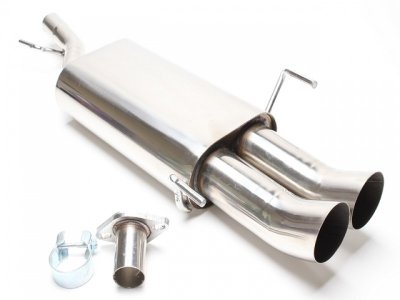 Rostfri Sportljuddämpare (2x76mm DTM) Opel Astra G-CC (1998-2004) - TA-Technix