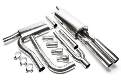 Sportavgassystem 2x76mm rundade slutrör - Audi A4
(B5) (1994-2001)