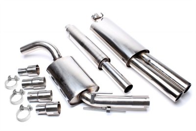 Sportavgassystem (rundade slutrör) - VW Golf 2 (1983-1991)