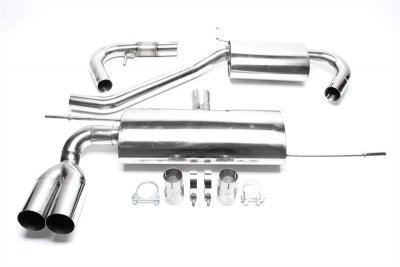 Sportavgassystem 2x76mm raka slutrör - Audi A3 1,4 / 1,6 / 1,8 / 2,0 / 1,9 TDI / 2,0 TDI (8P) (2003-2013)