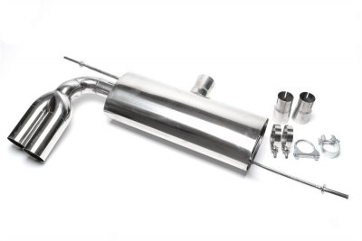 Rostfri Sportljuddämpare (2x76mm) Audi A3 (8P) (2003-2008) - TA-Technix