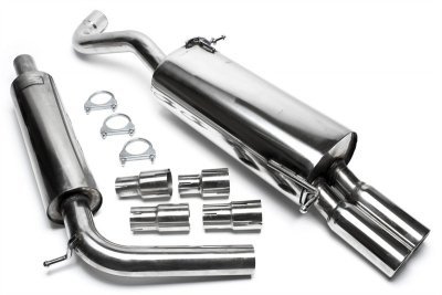 Sportavgassystem 2x76mm rundade slutrör - Skoda Fabia
(1999-2007)