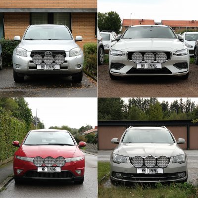 Extraljuspaket Mr Tuning Luminar 480W (3x LED 9" Extraljus + hållare + reläsats)