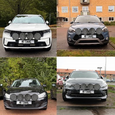 Extraljuspaket Mr Tuning Luminar 640W (4x LED 9" Extraljus + hållare + reläsats)