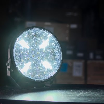 Extraljuspaket Flare 9" 310W (2x LED 9" extraljus + hållare + reläsats)