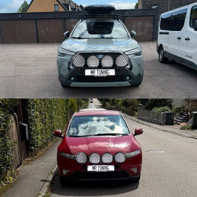Extraljuspaket DRL 9" 792W V2 (4x LED 9" extraljus + hållare + reläsats)