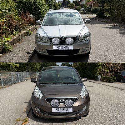 Extraljuspaket Mr Tuning Edge 340W (2x LED 9" Extraljus + hållare + reläsats)