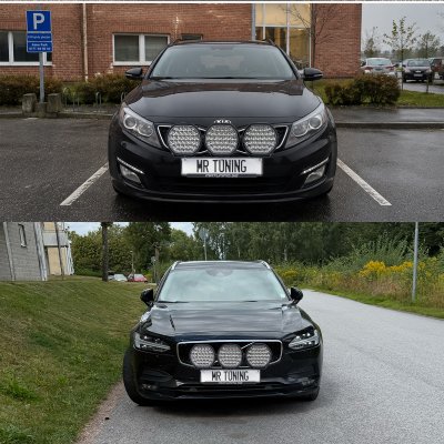 Extraljuspaket Mr Tuning Edge 510W (3x LED 9" Extraljus + hållare + reläsats)