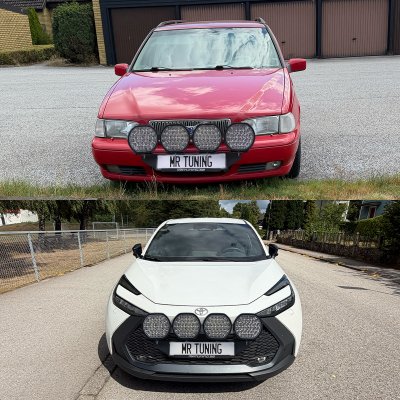 Extraljuspaket Mr Tuning Edge 680W (4x LED 9" Extraljus + hållare + reläsats)