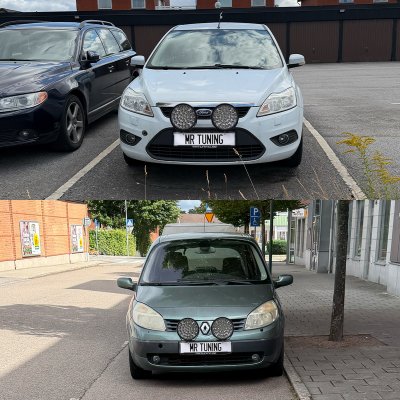 Extraljuspaket Mr Tuning Halo 340W (2x LED 9" Extraljus + hållare + reläsats)