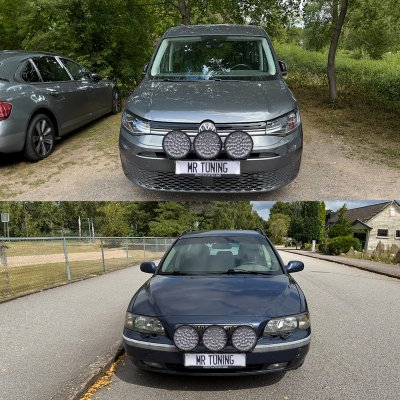 Extraljuspaket Mr Tuning Halo 510W (3x LED 9" Extraljus + hållare + reläsats)