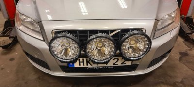 Extraljuspaket 360W (3x LED 9" extraljus + Hållare + Reläsats)