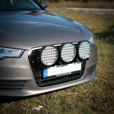 Extraljuspaket 800W (5x LED 9" extraljus + Hållare + Reläsats)