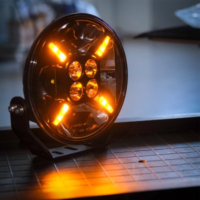 Extraljuspaket Komplett 5x 120W LED Black Edition (5x LED 9" 120W + hållare + reläsats)