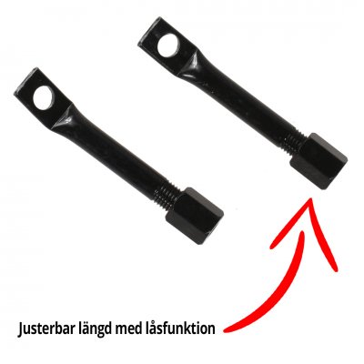 Extraljusstag 2-pack (justerbara stål)