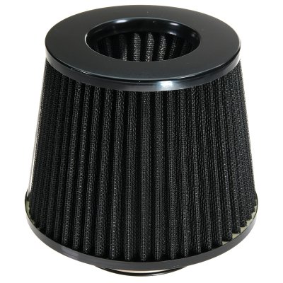 Sportluftfilter 3 tum (76 mm) – öppet koniskt – svart