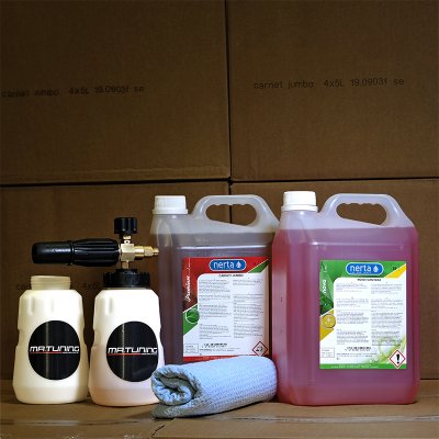 Foam Lance V2 (ink 2st 1L behållare) + Carnet Jumbo 5L + Novo Foam Wax 5L - PAKETPRIS