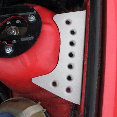 Förstärkning främre Fjädertorn mot Kaross BMW E36