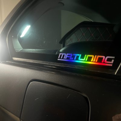 Mr Tuning dekal holografisk 15x2cm