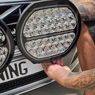 Extraljuspaket Mr Tuning Glow 510W (3x LED 9" Extraljus + hållare + reläsats)