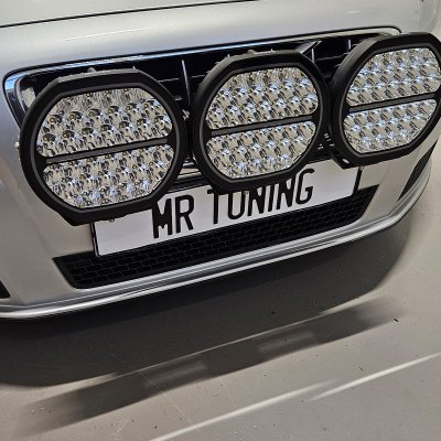 Extraljuspaket Mr Tuning Glow 510W (3x LED 9" Extraljus + hållare + reläsats)