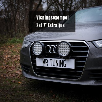 Hållare 2x Extraljus (nummerskylt)