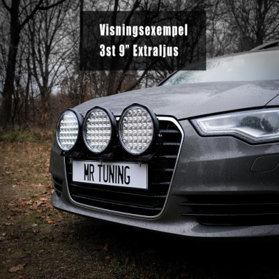 Hållare 3x Extraljus (nummerskylt)