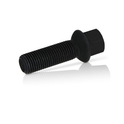 Hjulbult 40mm (förlängd) Svart M14x1,5 R14 (sfärisk)
