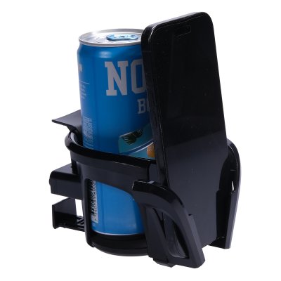 Justerbar mugghållare för bil – inbyggd telefonhållare