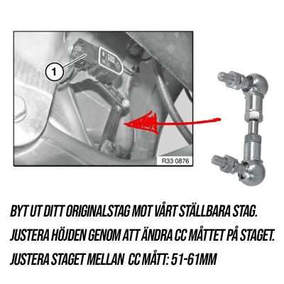 Justerbara stag luftfjädring BMW 5-serie F11 (2010-2017)