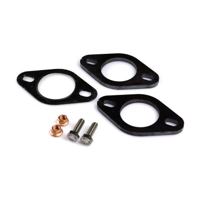 Kit 61mm Flänsar Packning Bultar - Svartstål