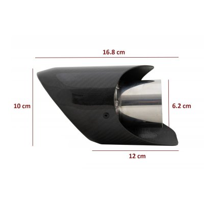 Kolfiberdraperat 4" utblås