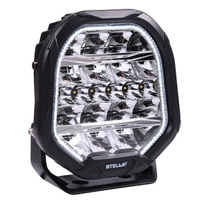 LED Extraljus 9" DRL Vit/Amber 140W E9-märkt