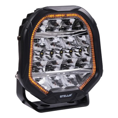 LED Extraljus 9" DRL Vit/Amber 140W E9-märkt