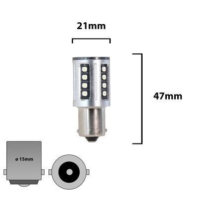 Mr Tuning High Power LED Backljus SAAB 9-5 (1998-2010) P21W (2st)