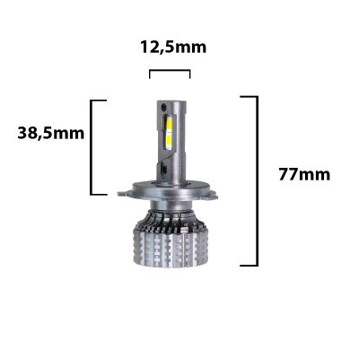 Mr Tuning Strålkastarlampa High Power LED H4 Yellow 35W 7000LM (2st)