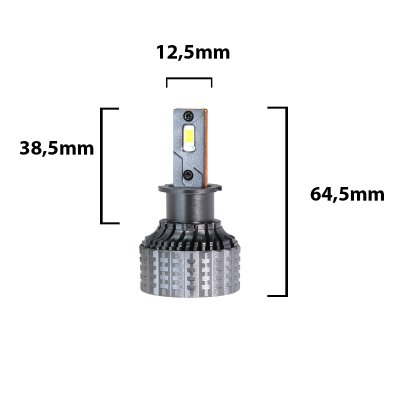Mr Tuning Strålkastarlampa High Power LED H3 Yellow 35W 7000LM (2st)