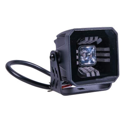 LED Arbetslampa LED 12V/24V E-märkt Röd för Lastbil, Släp & Arbetsfordon