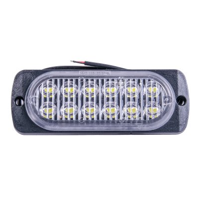 LED Sidomarkeringsljus 12V/24V Vit E-märkt för Släp, Trailer & Lastbil