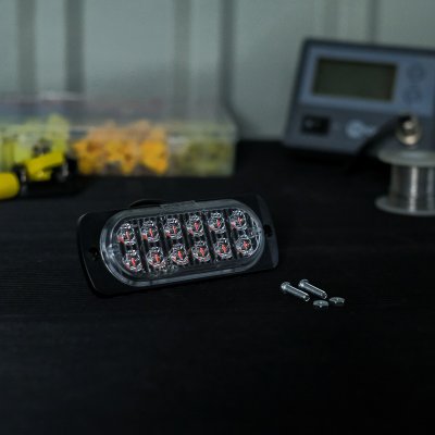 LED Sidomarkeringsljus 12V/24V Röd E-märkt för Släp, Trailer & Lastbil