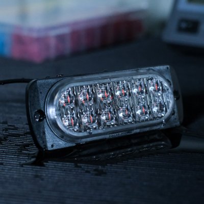 LED Sidomarkeringsljus 12V/24V Röd E-märkt för Släp, Trailer & Lastbil