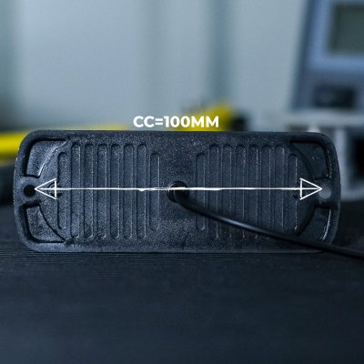 LED Sidomarkeringsljus 12V/24V Vit E-märkt för Släp, Trailer & Lastbil