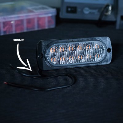 LED Sidomarkeringsljus 12V/24V Orange E-märkt för Släp, Trailer & Lastbil