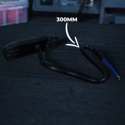 LED Sidomarkeringsljus 12V/24V Röd Röktonat Glas för Släp & Lastbil
