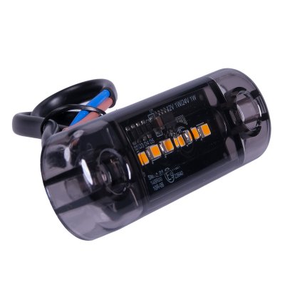 LED Sidomarkeringsljus 12V/24V Orange Röktonat Glas för Släp & Lastbil