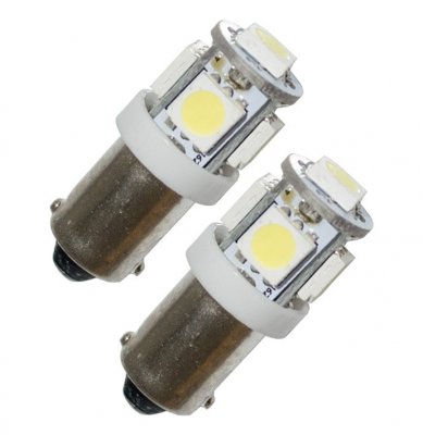 LED lampa BA9s 5 SMD (xenonvit)