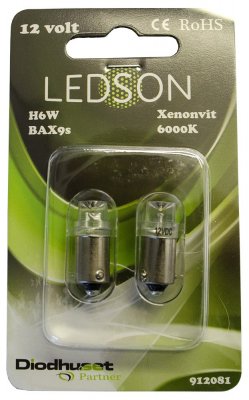 LED lampa BAX9s (xenonvit)