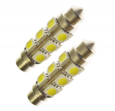 LED lampa C10W spollampa 42mm 12 SMD (xenonvit)